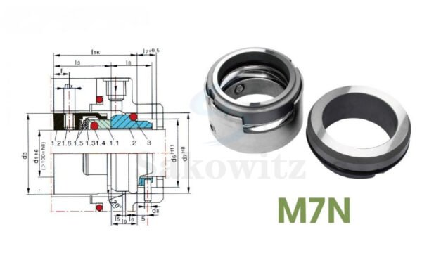 M7N Mechanical Seal – For dual suction pumps