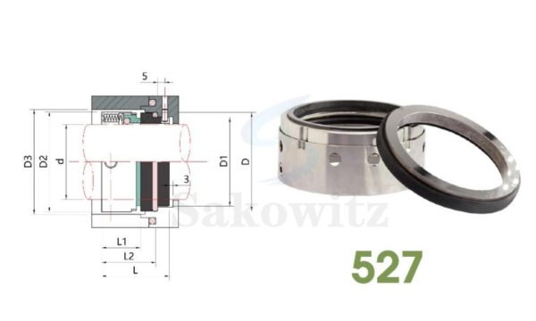 527 Mechanical Seal – For water & vacuum pumps