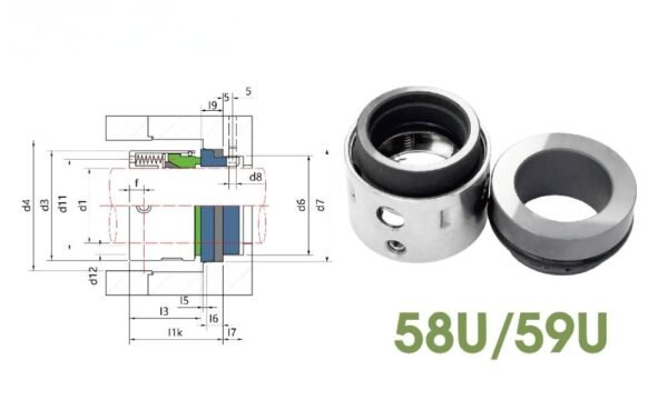 58U,AKA 59U Mchanical Seals for Chemical pumps/Water Pumps/Compressors