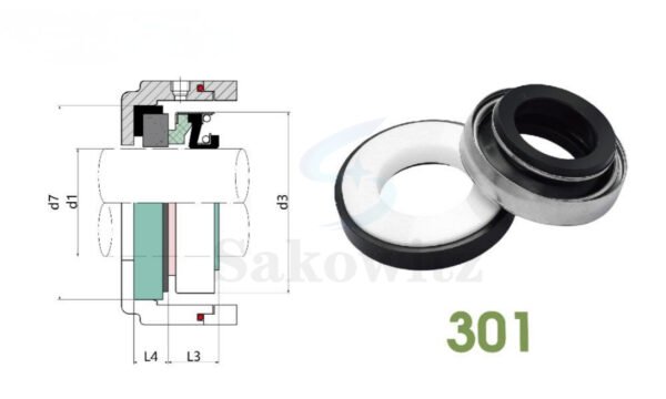 301 Mechanical Seal – For piping pumps and clean water