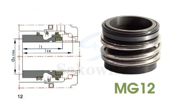 MG12 Mechanical Seal – For water, piping, and vacuum pumps
