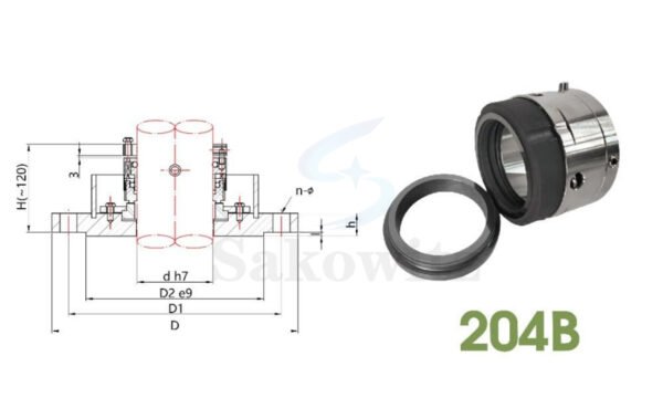 204B Mechanical Seal – For reaction kettles/mixers