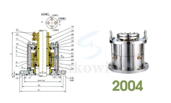 2004 Mechanical Seal – For vertical mixing tanks