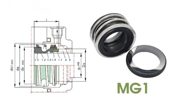 MG1, AKA U4801, Mechanical Seal For Water Pump, Piping Motors, and Vacuum Pumps