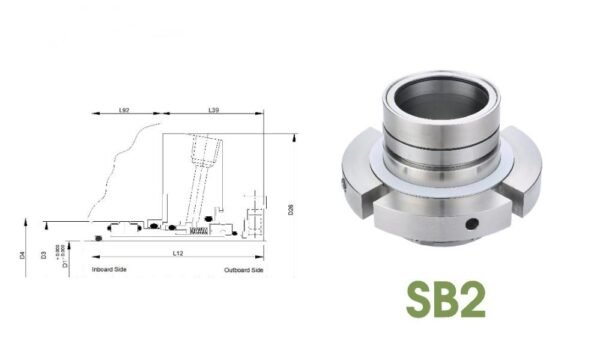 SB2 Mechanical Seal for Paper Pulp Pumps