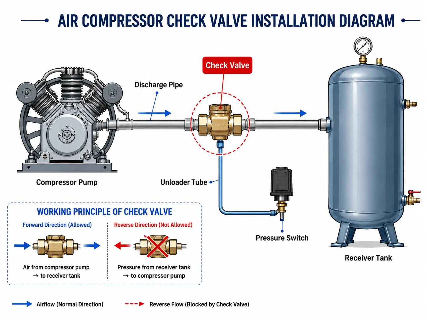 Request a Custom Check Valve for Air Compressor