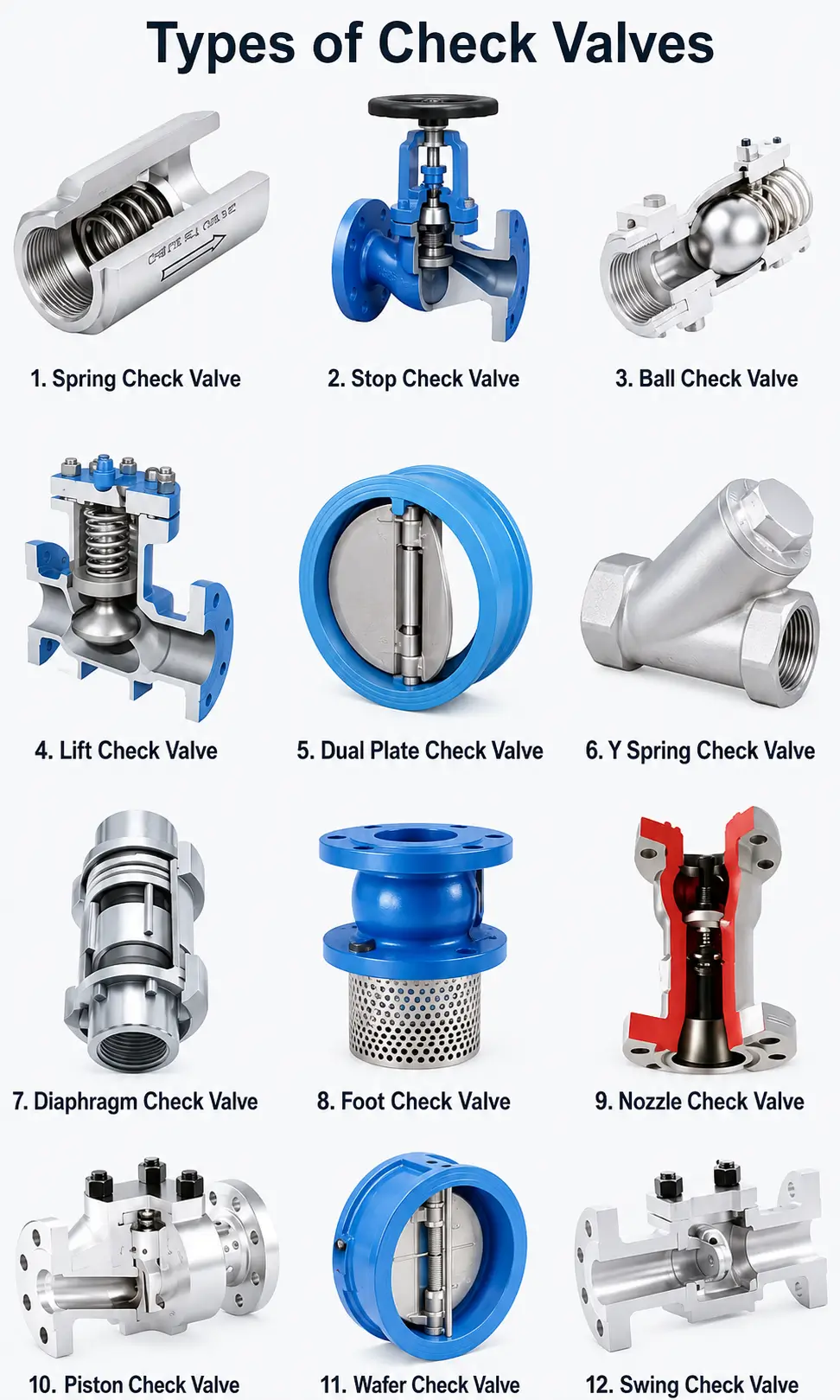 Types of Check Valves Are Used in Plumbing