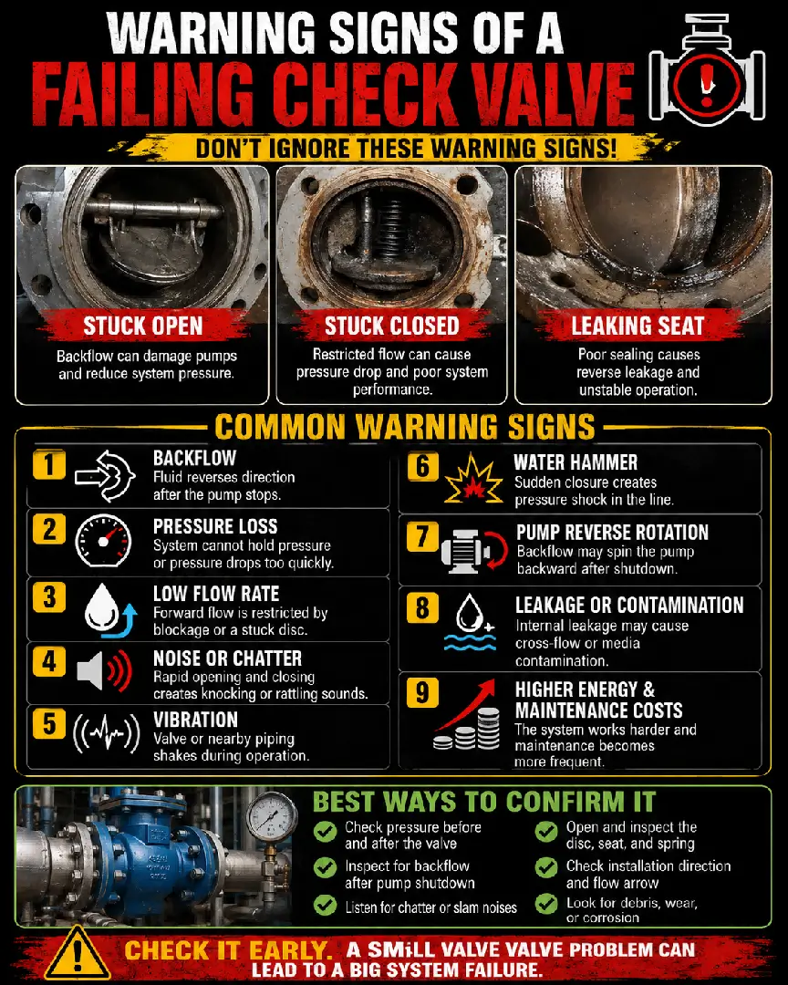 What Are the Warning Signs of a Failing Check Valve