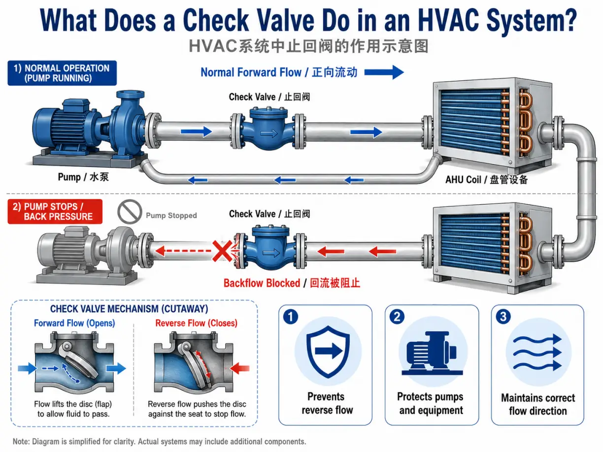 What Does a Check Valve Do in an HVAC System