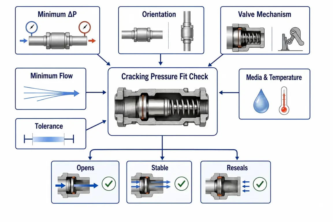 What Factors Affect Check Valve Cracking Pressure