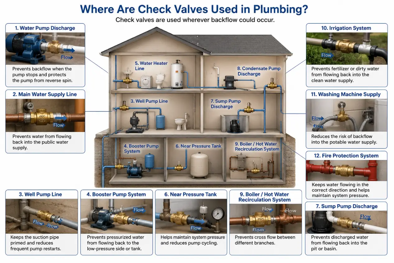 Where Are Check Valves Used in Plumbing