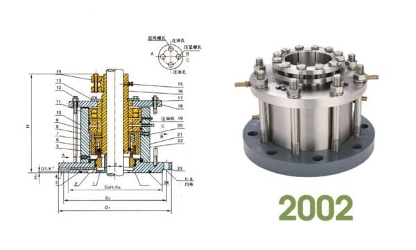 2002 Mechanical Seal for Vertical Type Agitation Equipment