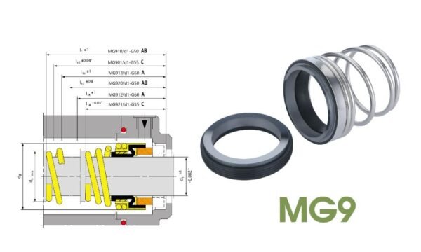 MG9 Mechanical Seal For Clean Pump, Circulating Pumps and Vacuum pumps