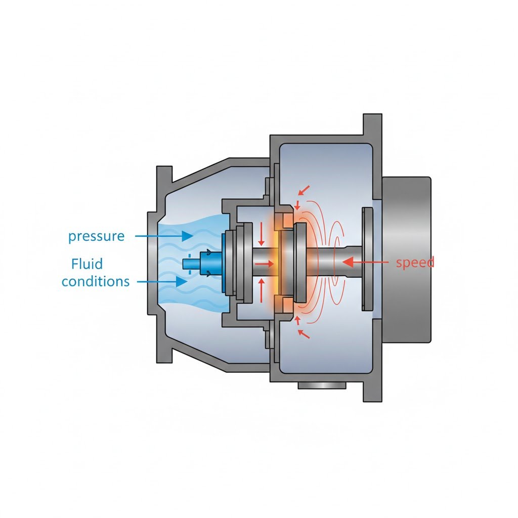Operating conditions affecting mechanical seal performance in industrial pumps
