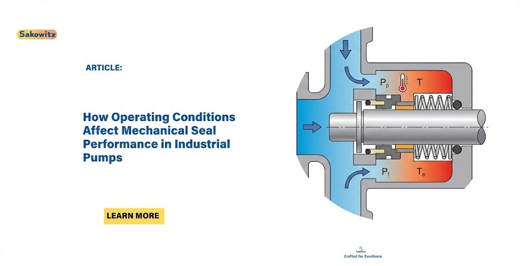 Operating conditions affecting mechanical seal performance in an industrial pump